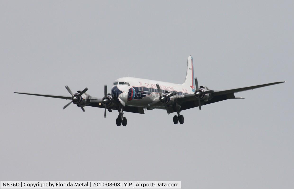 N836D, 1957 Douglas DC-7B C/N 45345, Eastern DC-7