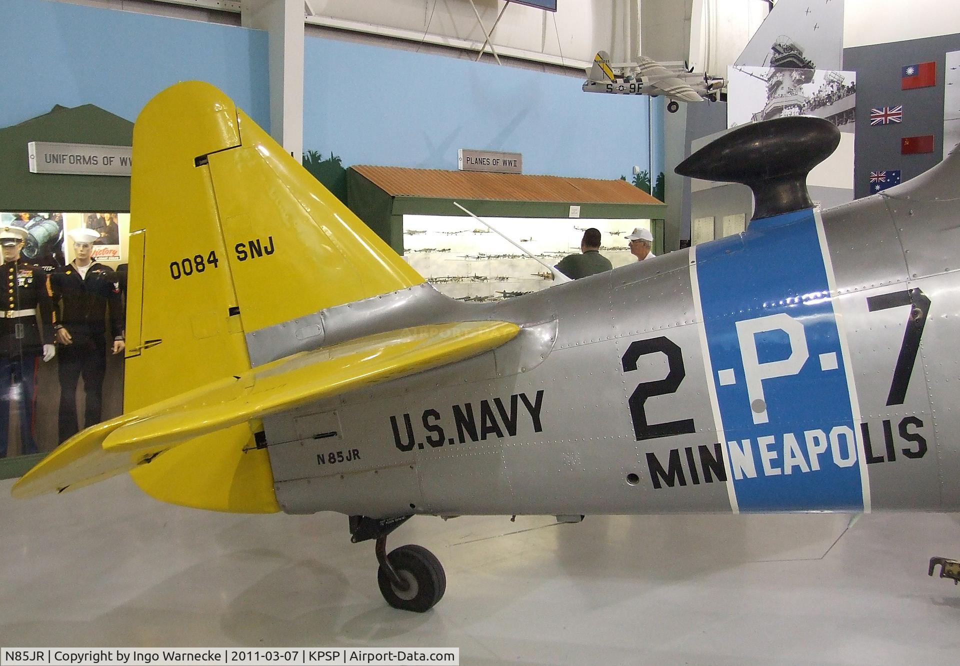 N85JR, 1958 North American AT-6G Texan C/N 168-526 (49-3402), North American AT-6G Texan at the Palm Springs Air Museum, Palm Springs CA