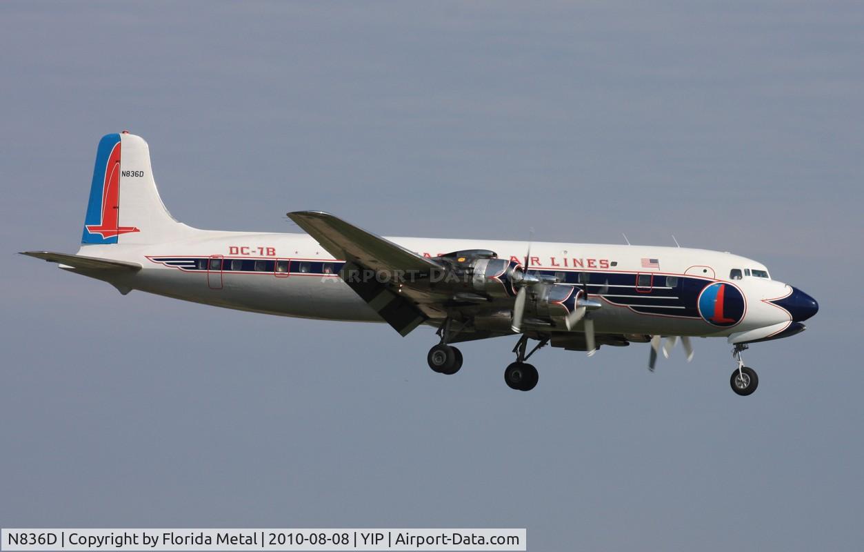 N836D, 1957 Douglas DC-7B C/N 45345, Eastern DC-7B