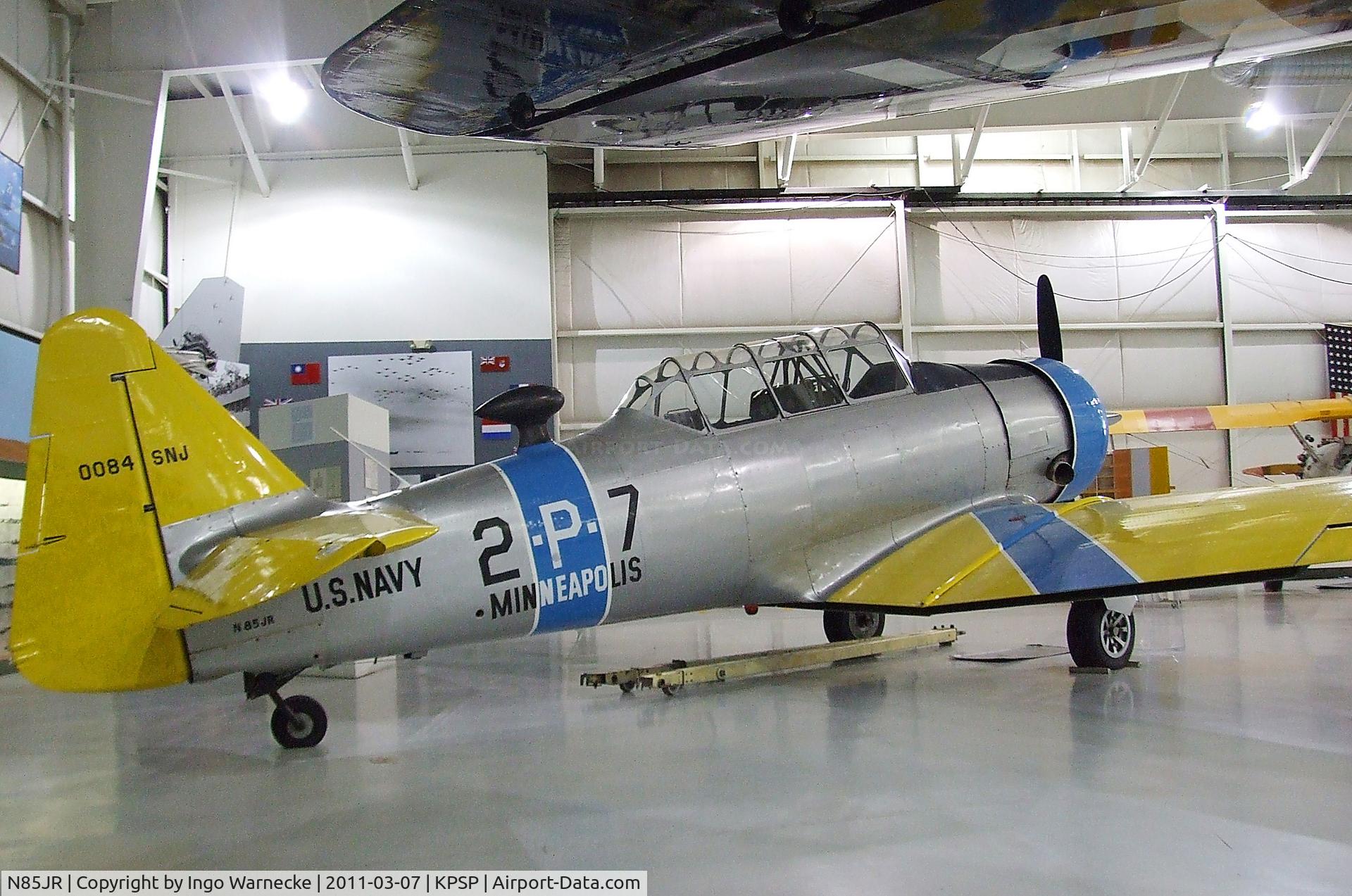N85JR, 1958 North American AT-6G Texan C/N 168-526 (49-3402), North American AT-6G Texan at the Palm Springs Air Museum, Palm Springs CA