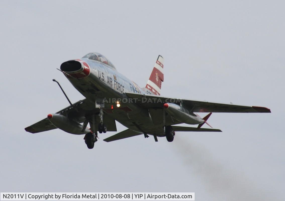 N2011V, 1958 North American F-100F Super Sabre C/N 243-224, F-100F