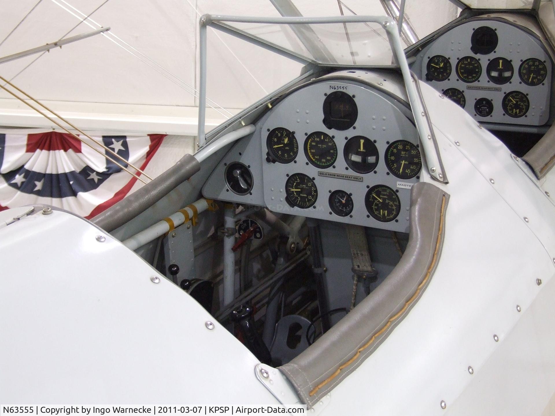 N63555, 1946 Boeing A75N1(PT17) C/N 75-8014, Boeing (Stearman) A75N1 (PT-17) at the Palm Springs Air Museum, Palm Springs CA  #c