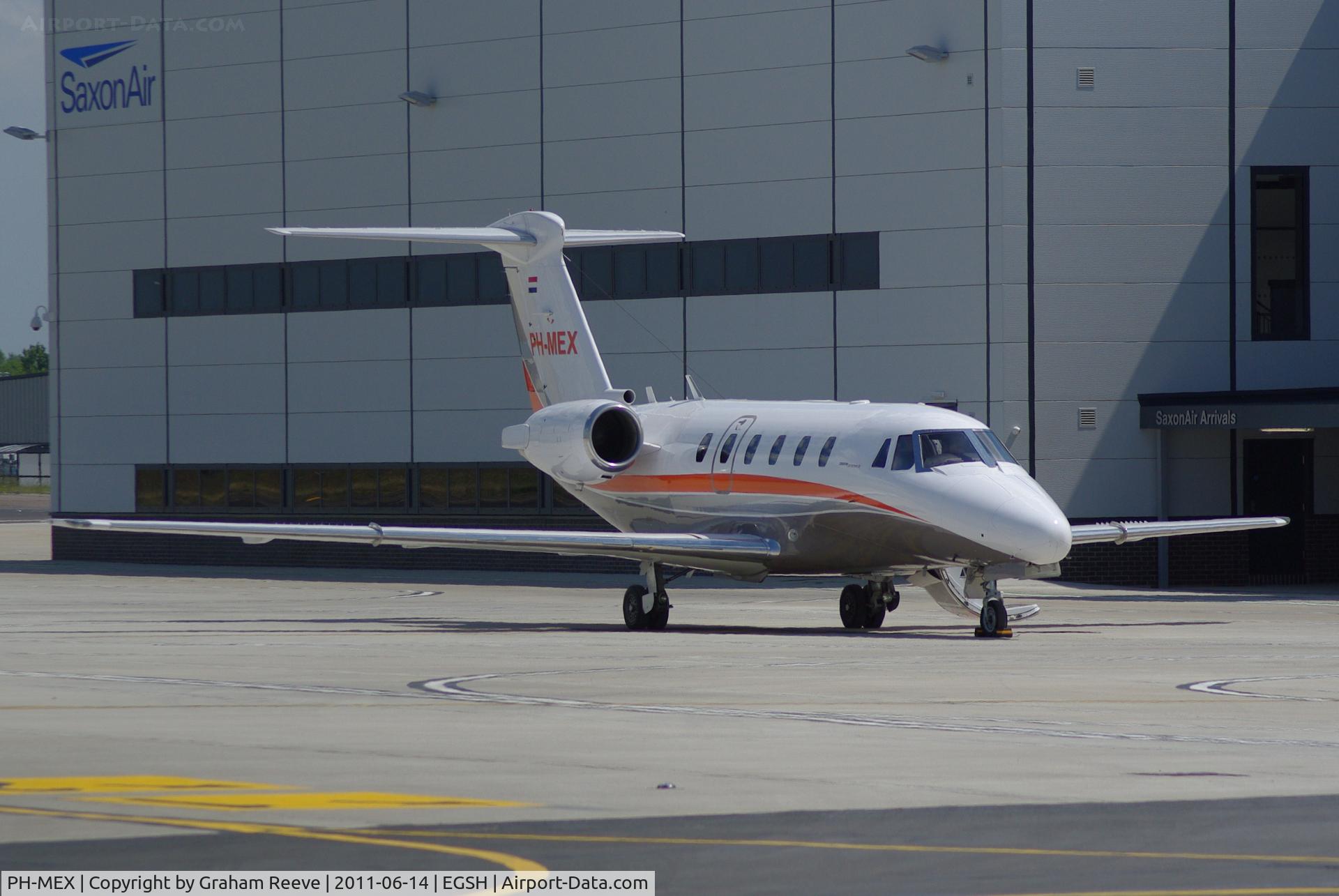 PH-MEX, 1992 Cessna 650 Citation VI C/N 650-0217, Parked at Norwich.