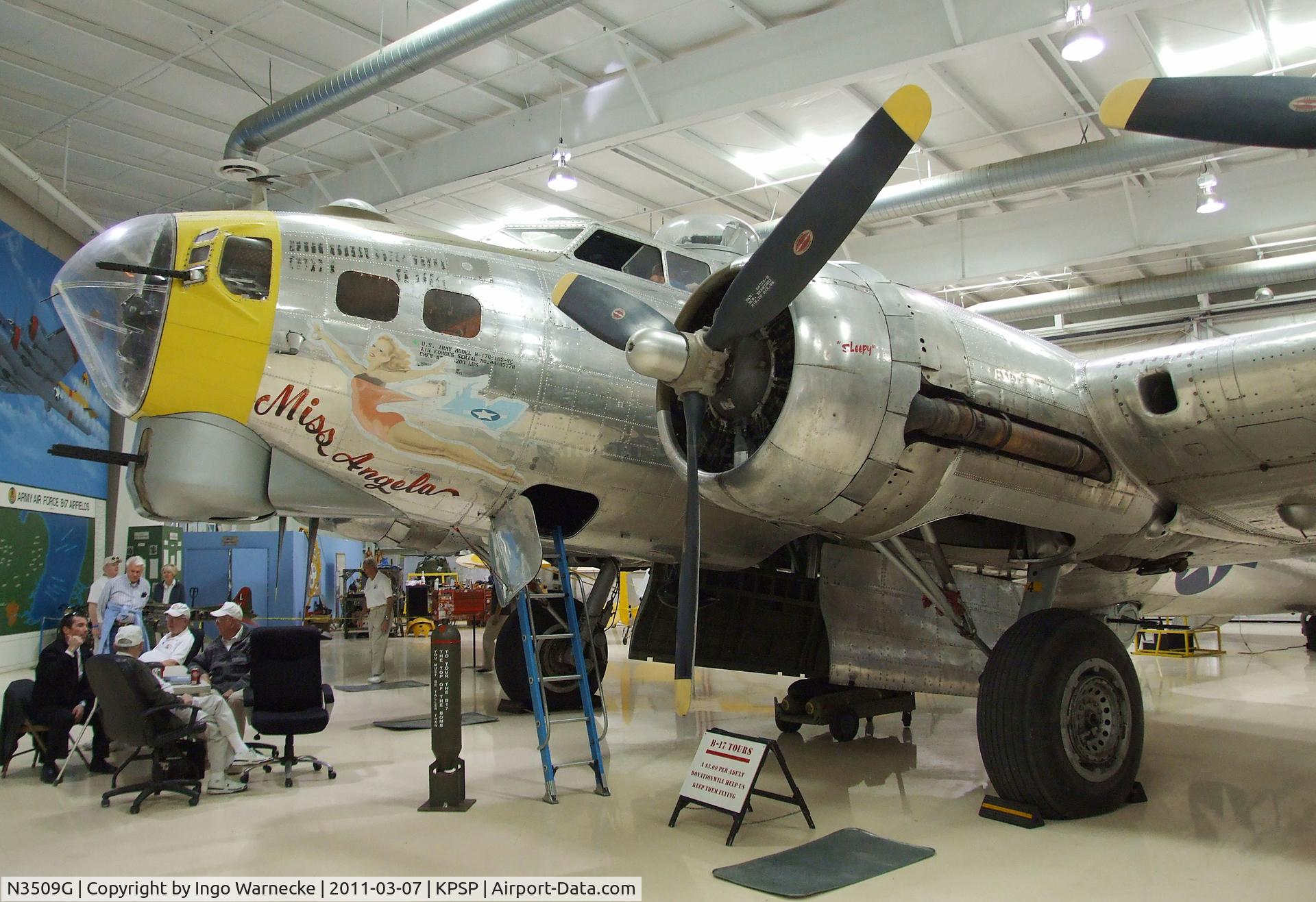 N3509G, 1944 Boeing B-17G Flying Fortress C/N Not found 44-85778, Boeing B-17G Flying Fortress at the Palm Springs Air Museum, Palm Springs CA