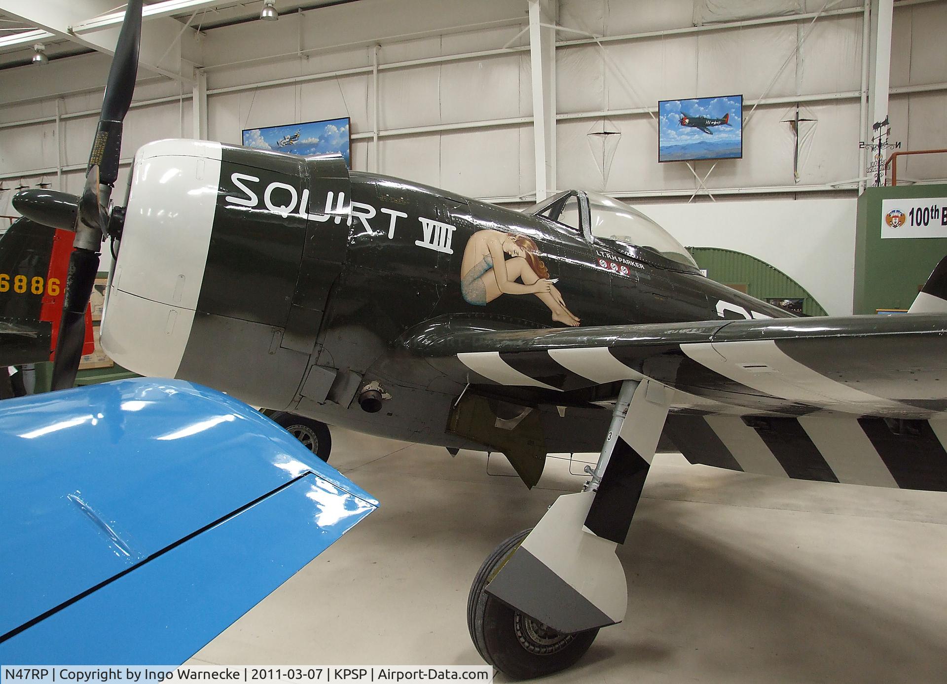 N47RP, 1945 Republic P-47D Thunderbolt C/N 399-55744, Republic P-47D Thunderbolt at the Palm Springs Air Museum, Palm Springs CA