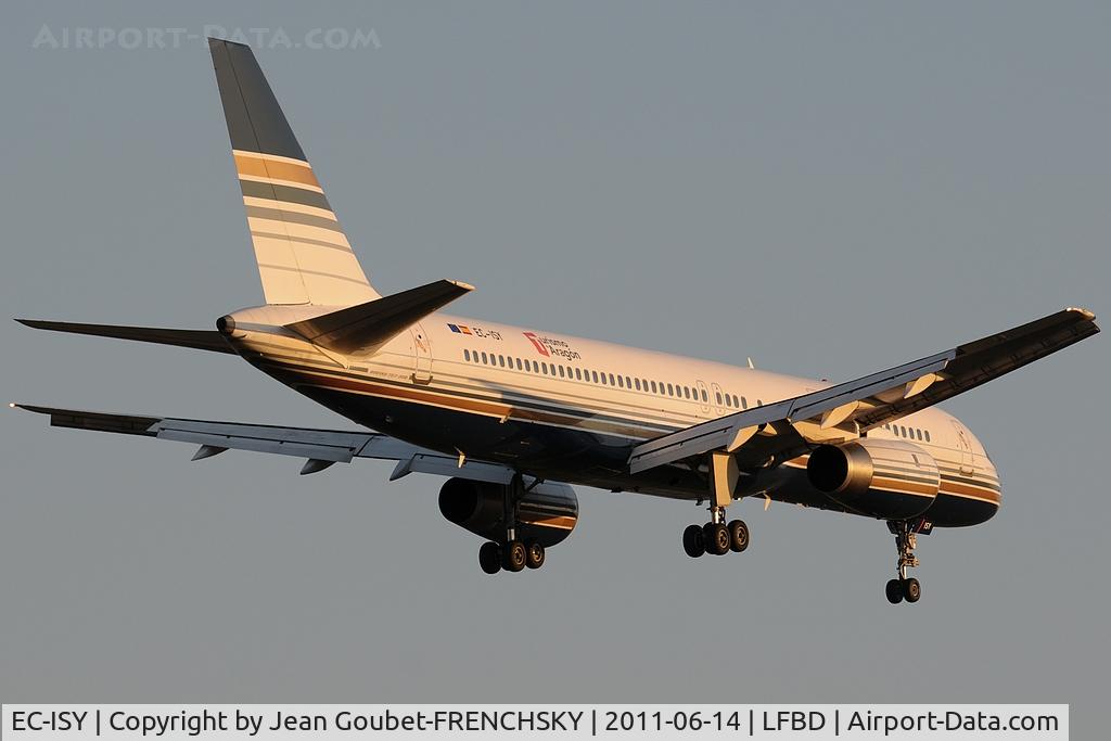 EC-ISY, 1993 Boeing 757-256 C/N 26241, flight 8J2830 Casablanca/BOD