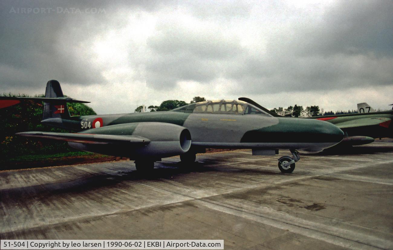 51-504, 1952 Gloster Meteor NF.11 C/N 5545, Meteor NF.MK.11 at Mobilium Museum Billund
Denmark
