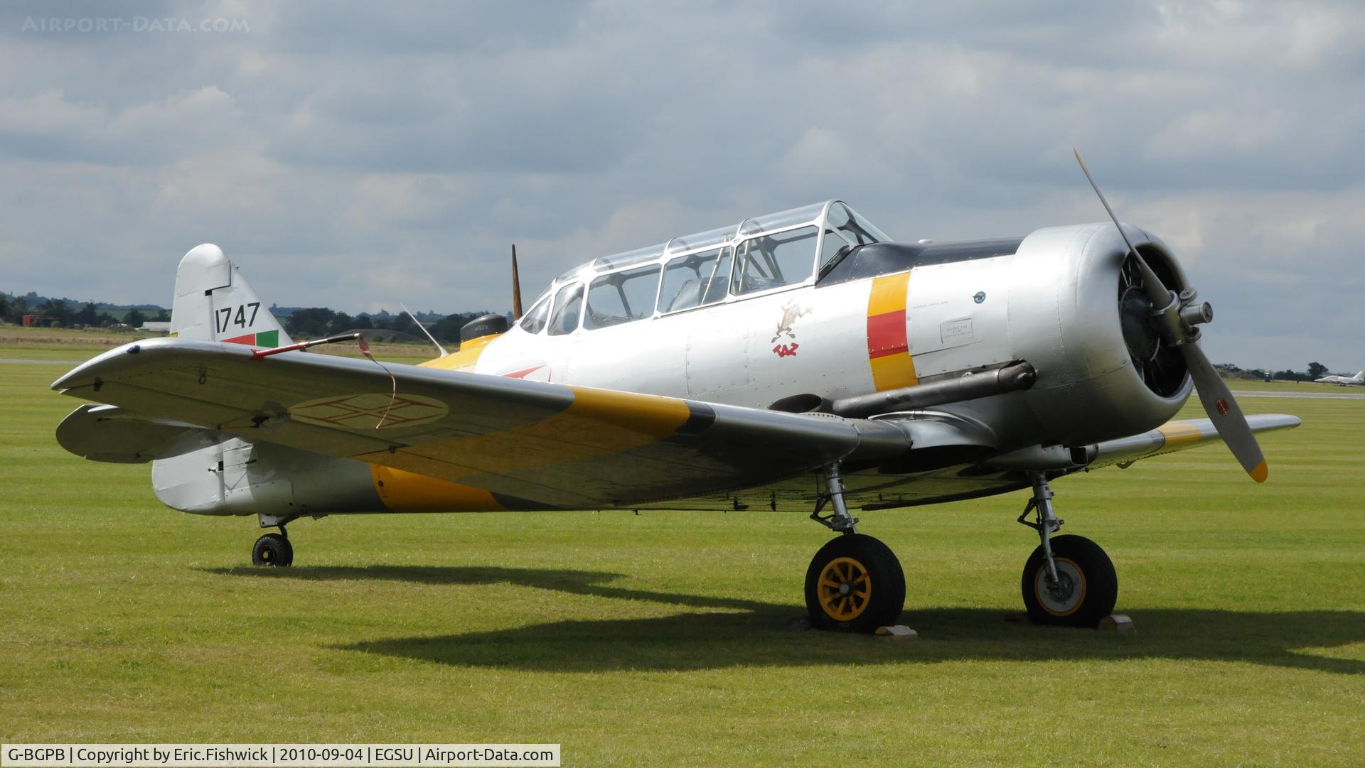 G-BGPB, 1953 Canadian Car & Foundry T-6 Harvard Mk.4 C/N CCF4-538, 2. 1747 at Duxford's wonderful Battle of Britain Air Display 2010