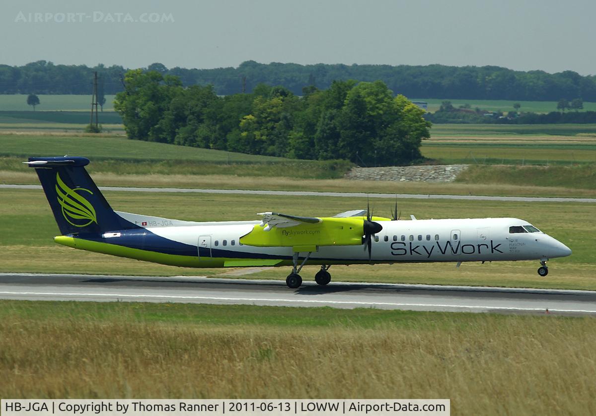 HB-JGA, 2008 De Havilland Canada DHC-8-402Q Dash 8 Dash 8 C/N 4198, Sky Work DHC-8
