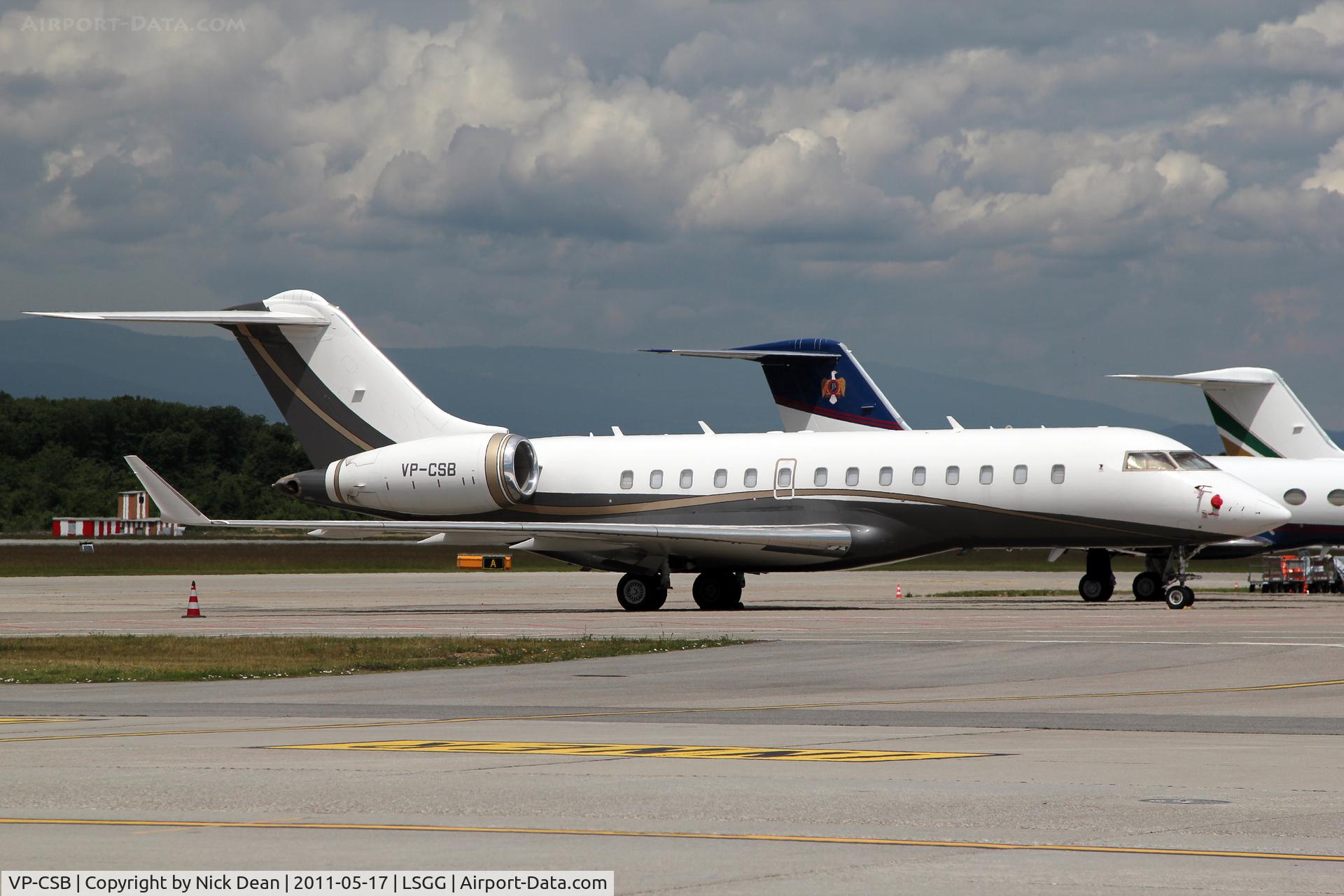 VP-CSB, 2007 Bombardier BD-700-1A11 Global 5000 C/N 9263, LSGG/GVA