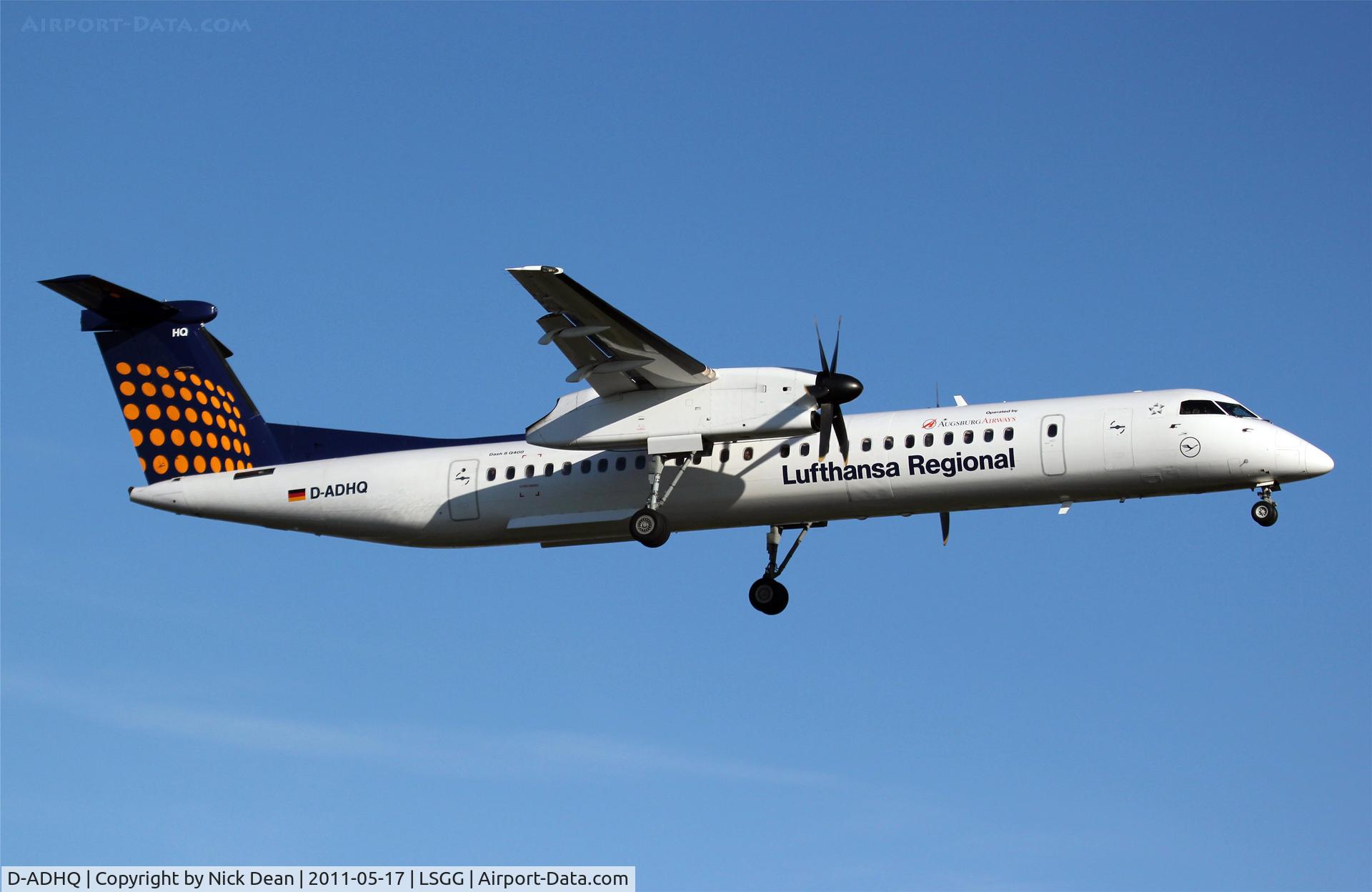 D-ADHQ, 2000 De Havilland Canada DHC-8-402 Dash 8 C/N 4016, LSGG/GVA