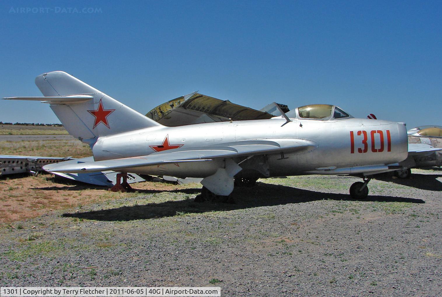 1301, Mikoyan-Gurevich MiG-15 C/N 5058, Mikoyan Gurevich MIG 15 Fagot, c/n: 5058 at planes of Fame Museum Valle , AZ