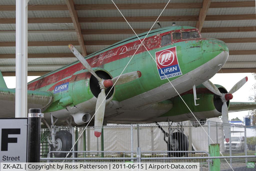 ZK-AZL, 1945 Douglas C-47B-35-DK C/N 33316, ZK-AZL now resides under a shelter at the Mystery Creek grounds.