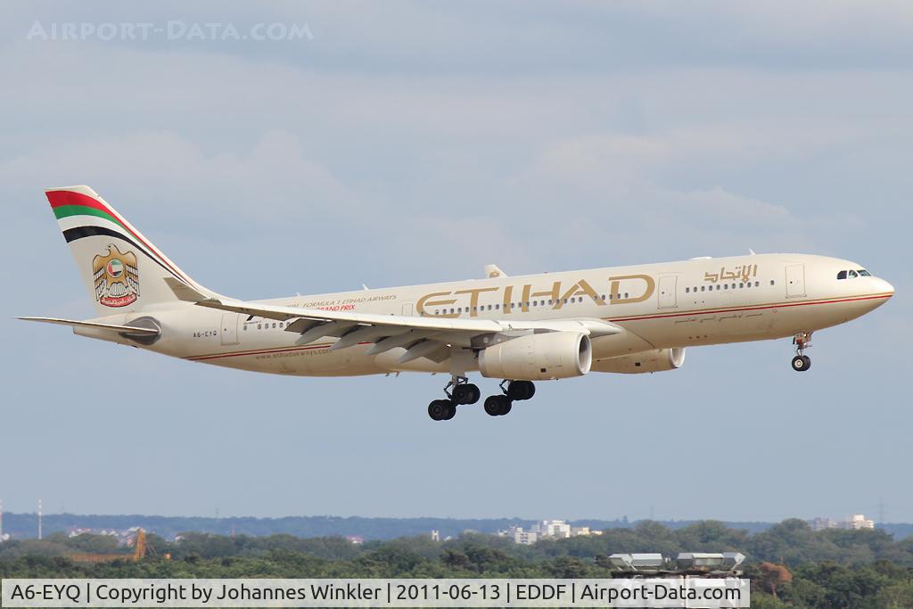 A6-EYQ, 2007 Airbus A330-243 C/N 868, Etihad A332