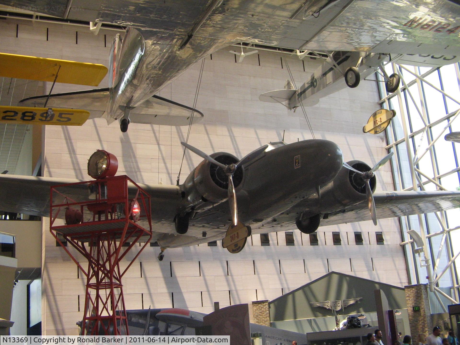 N13369, 1934 Boeing 247D C/N 1953, National Air and Space Museum