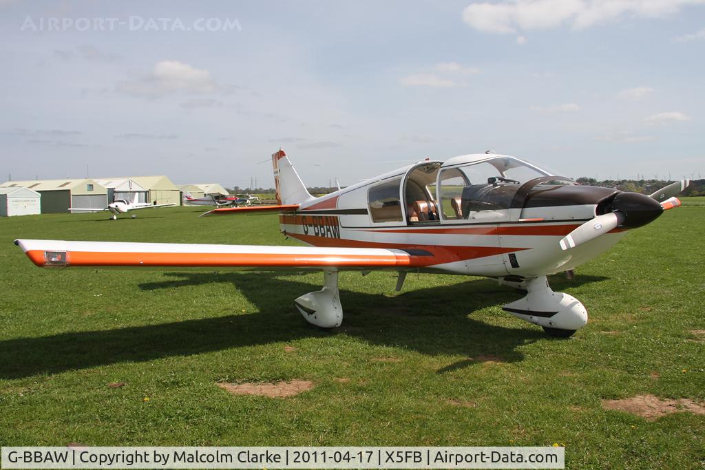 G-BBAW, 1973 Robin HR-100-210 II Safari C/N 167, Robin HR100-210 Safari II at Fishburn Airfield, UK in April 2011.