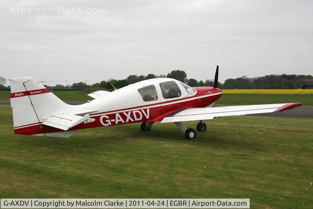 G-AXDV, 1969 Beagle B-121 Pup Series 1 (Pup 100) C/N B121-049, Beagle B-121 Pup 100 at Breighton Airfield, UK in April 2011.