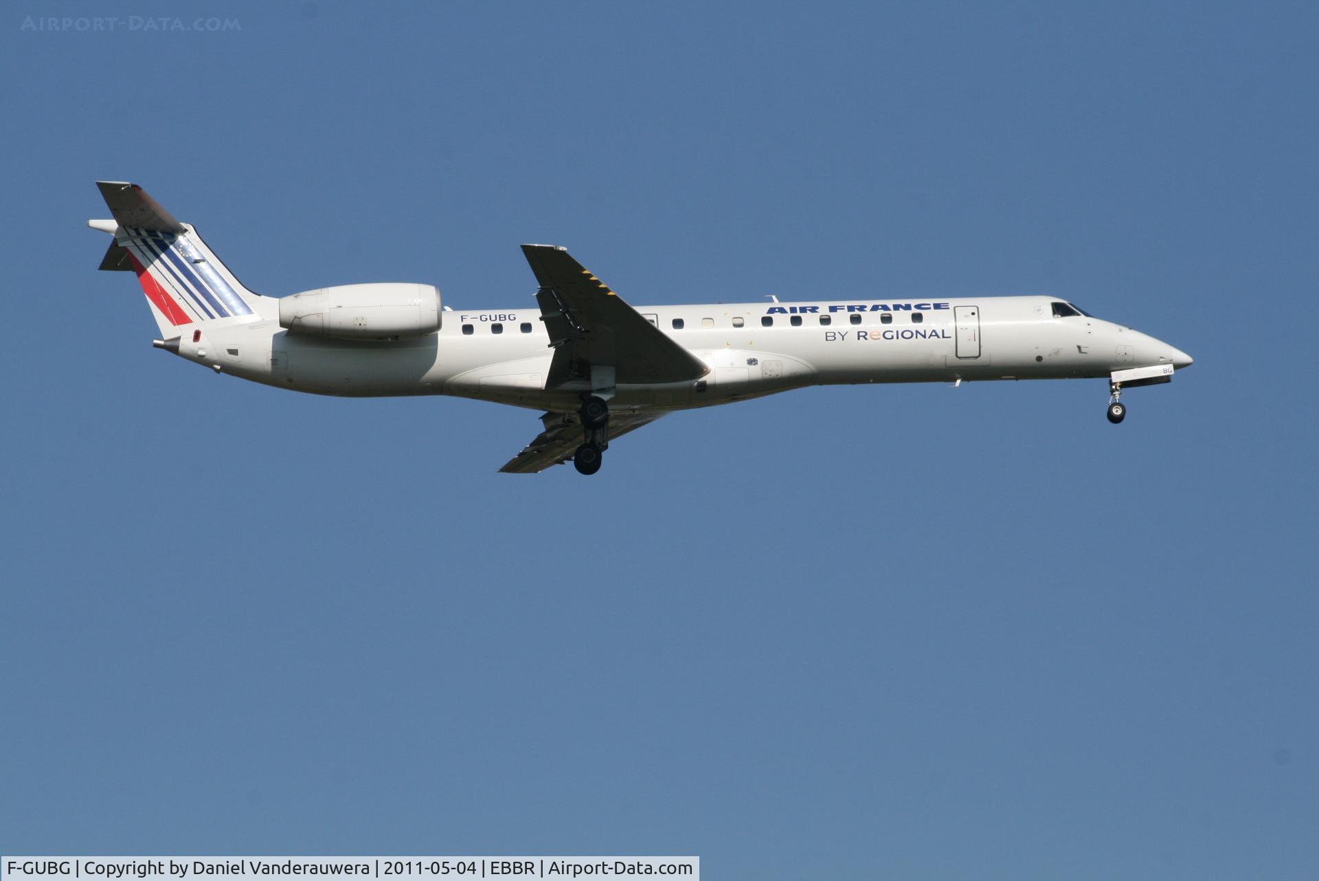 F-GUBG, 2005 Embraer EMB-145MP (ERJ-145MP) C/N 145890, Arrival of flight AF5402 to RWY 02