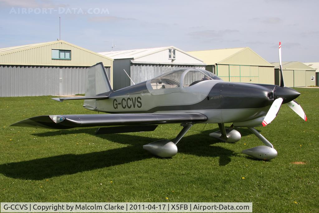 G-CCVS, 2010 Vans RV-6A C/N PFA 181A-13413, Vans RV-6A at Fishburn Airfield, UK in April 2011.