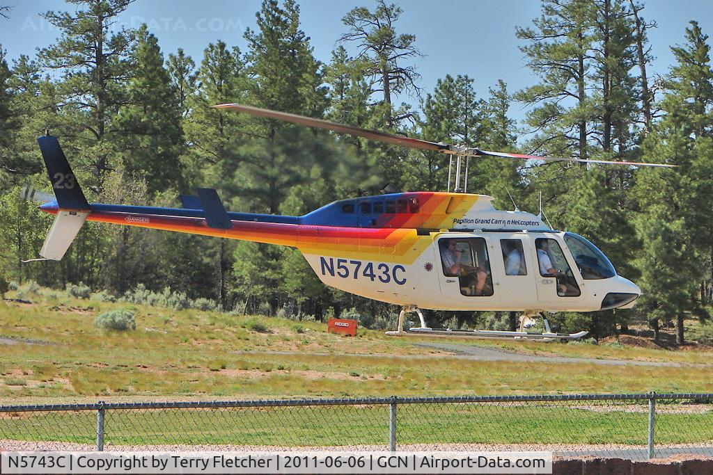 N5743C, 1980 Bell 206L-1 LongRanger II C/N 45474, 1980 Bell Helicopter Textron 206L-1, c/n: 45474 at Grand Canyon