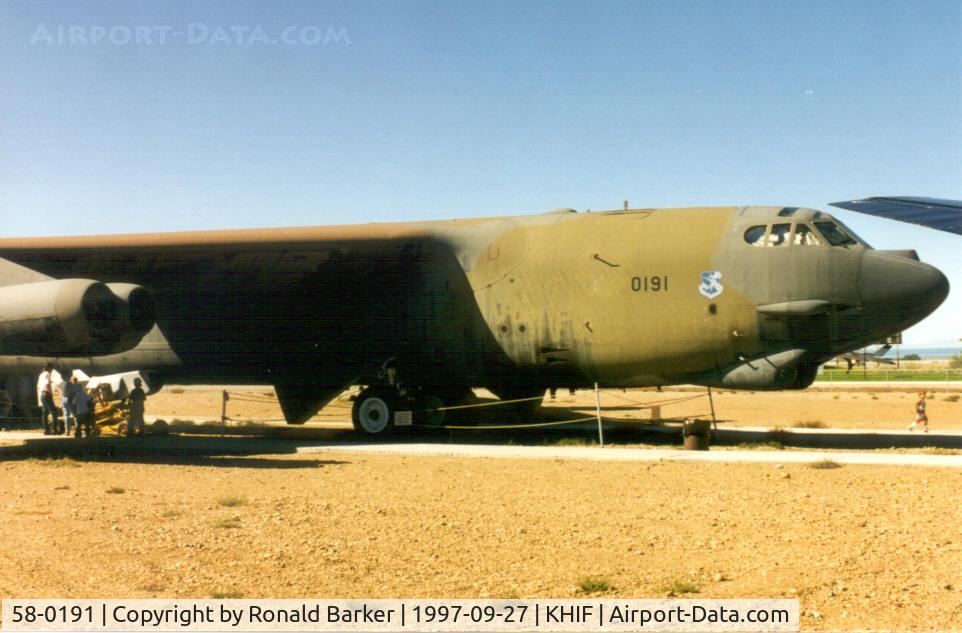 58-0191, 1958 Boeing B-52G Stratofortress C/N 464259, Hill Aerospace Museum