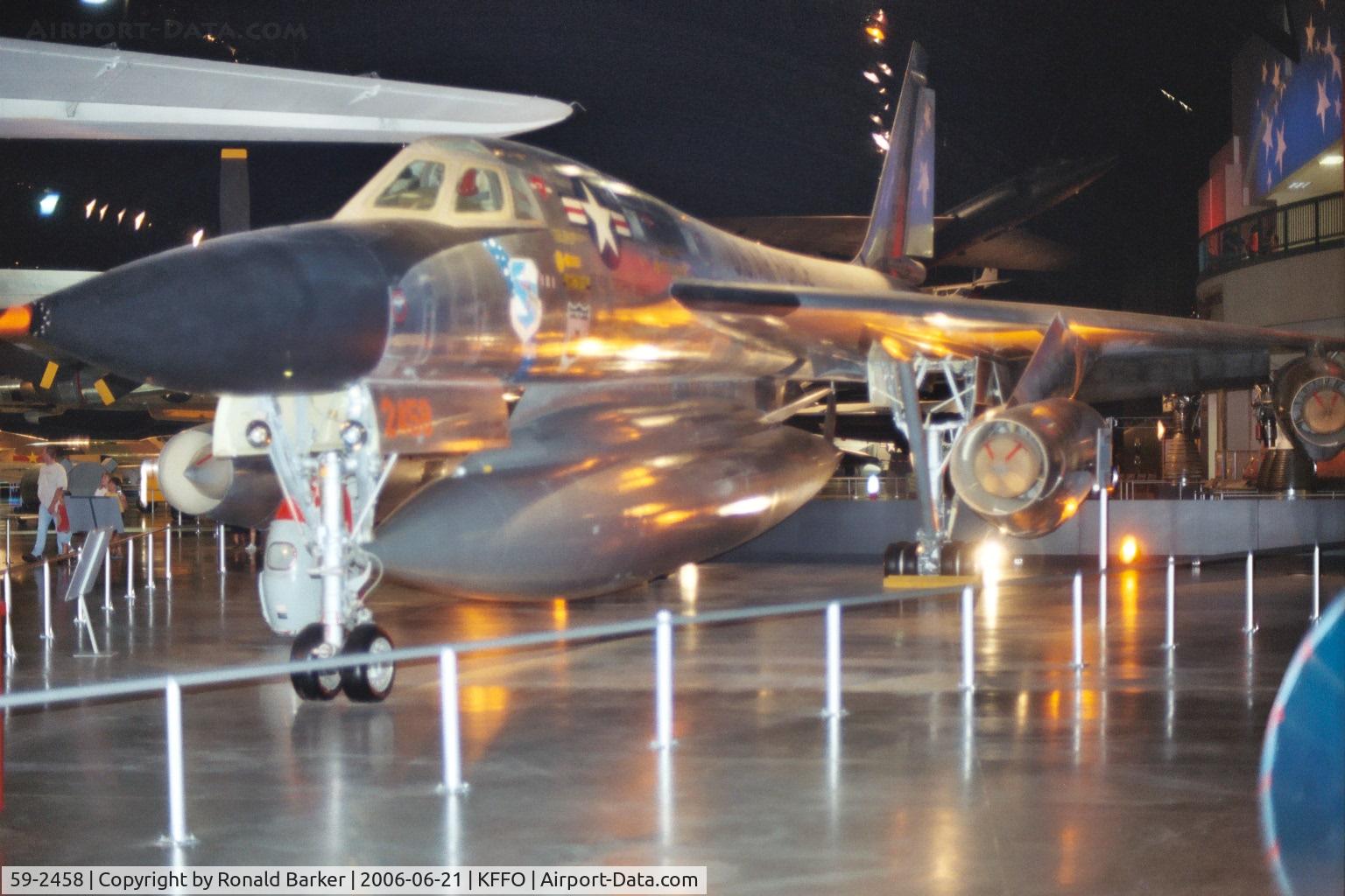 59-2458, 1959 Convair B-58A Hustler C/N 61, National Museum of the Air Force