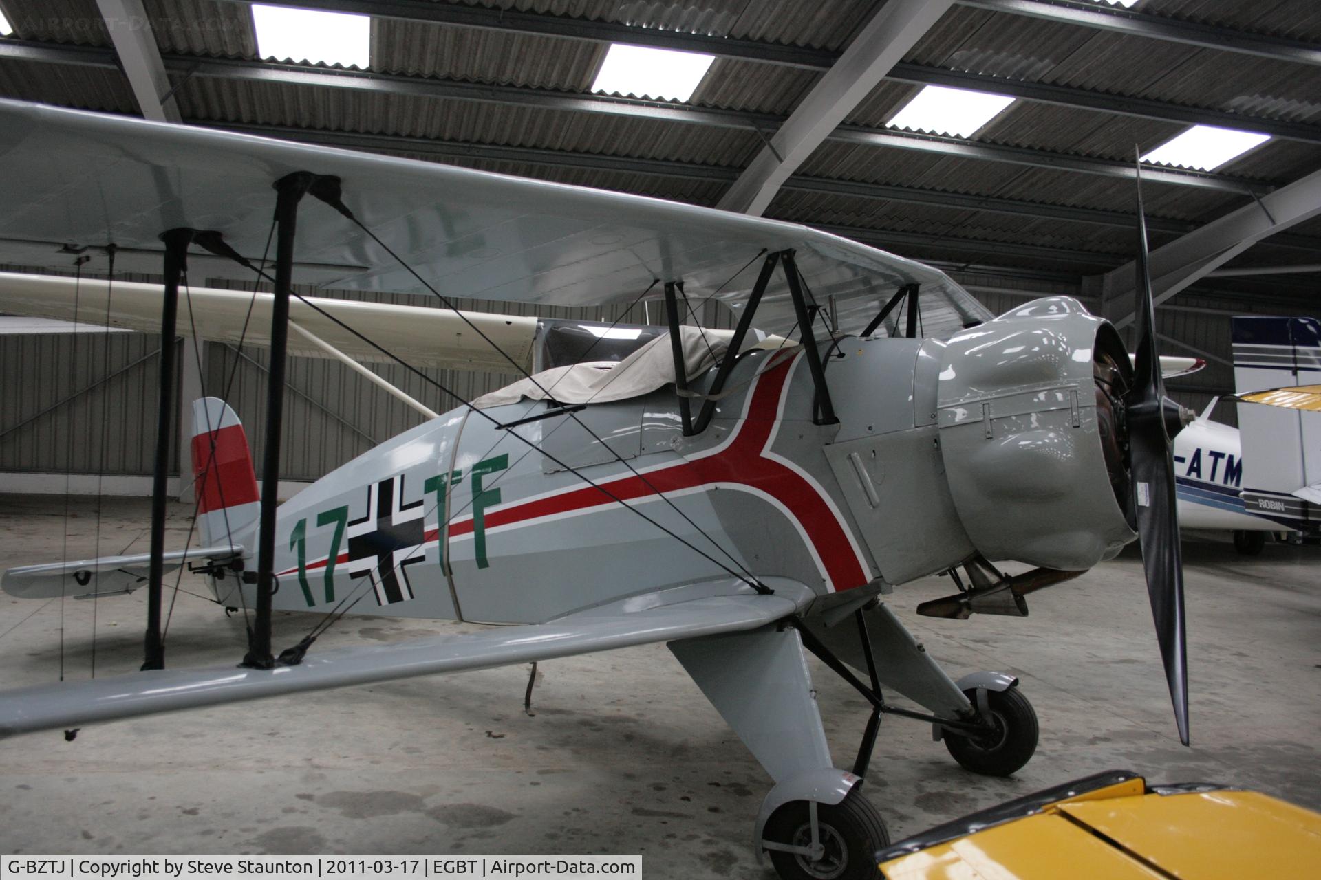 G-BZTJ, 1943 CASA 1-133 Jungmeister C/N 41, Taken at Turweston Airfield March 2010