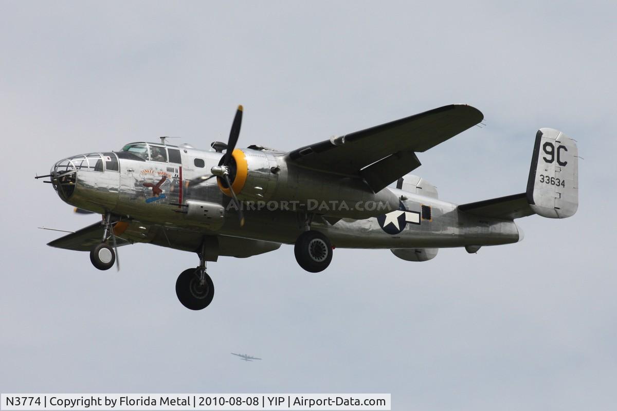 N3774, 1943 North American B-25D Mitchell C/N 100-23960, Yankee Warrior