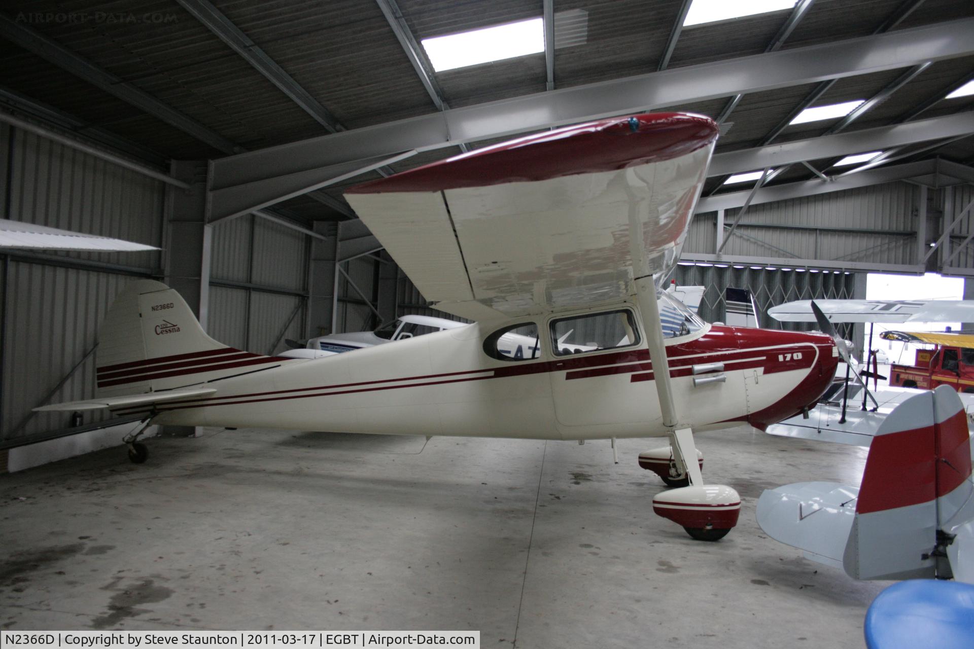 N2366D, 1952 Cessna 170B C/N 20518, Taken at Turweston Airfield March 2010