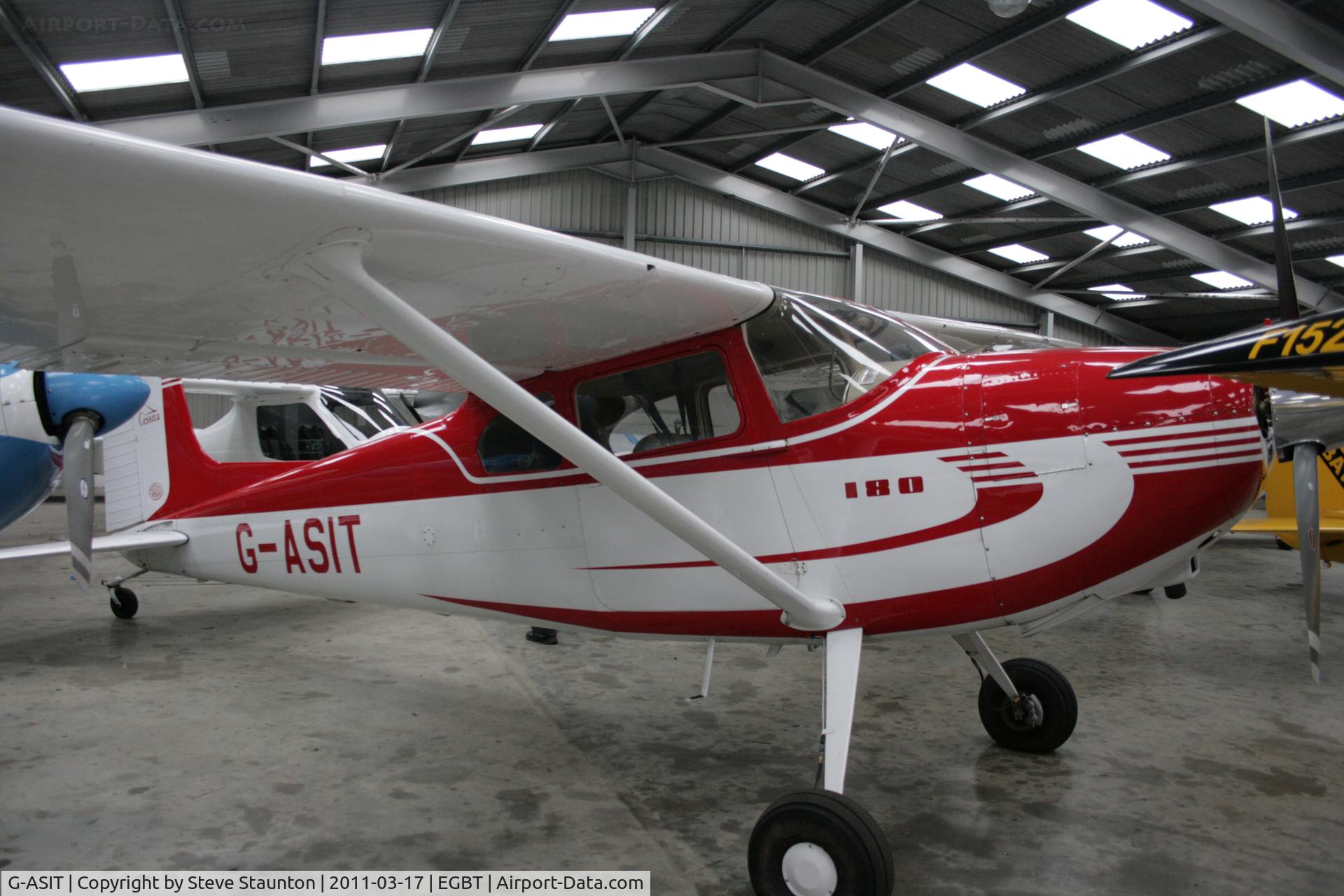 G-ASIT, 1956 Cessna 180 C/N 32567, Taken at Turweston Airfield March 2010