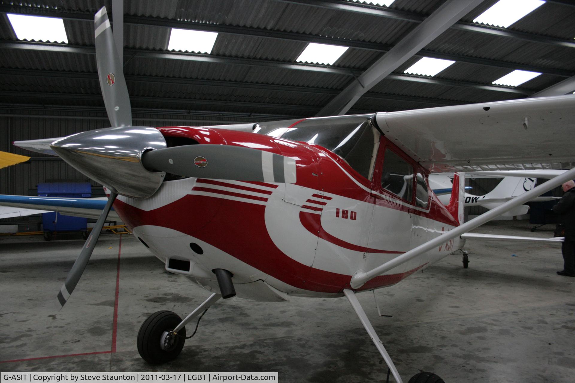 G-ASIT, 1956 Cessna 180 C/N 32567, Taken at Turweston Airfield March 2010