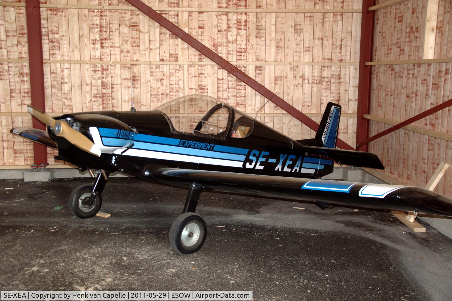 SE-XEA, 1983 Brugger MB-2 Colibri C/N 12-134, Homebuilt in a hangar at Västerås Hässlö airport, Sweden