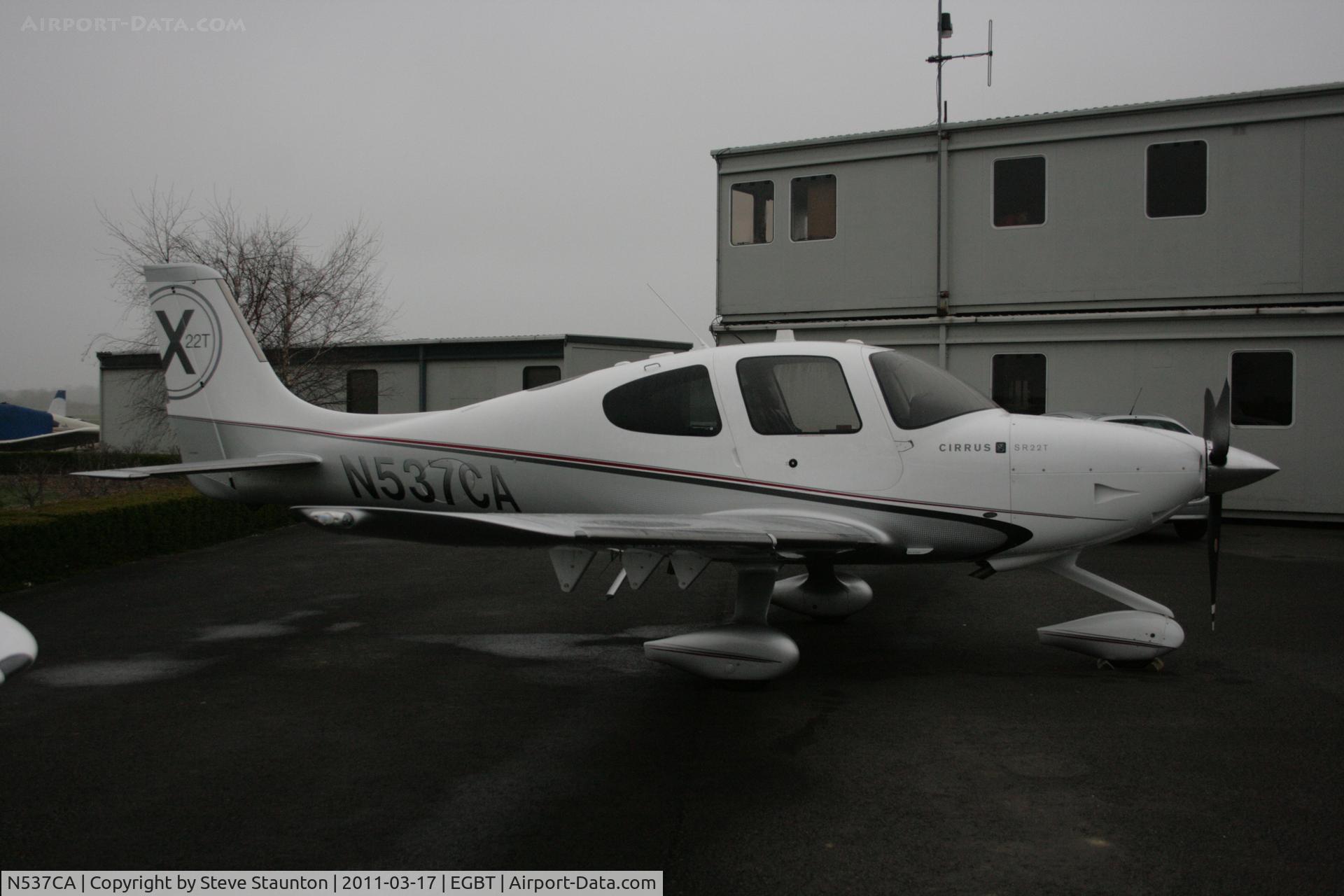 N537CA, Cirrus SR22T C/N 0015, Taken at Turweston Airfield March 2010