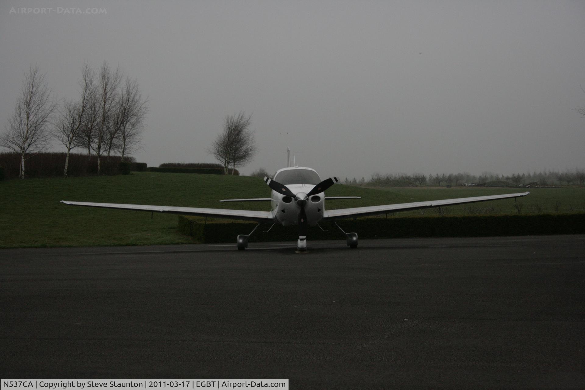 N537CA, Cirrus SR22T C/N 0015, Taken at Turweston Airfield March 2010