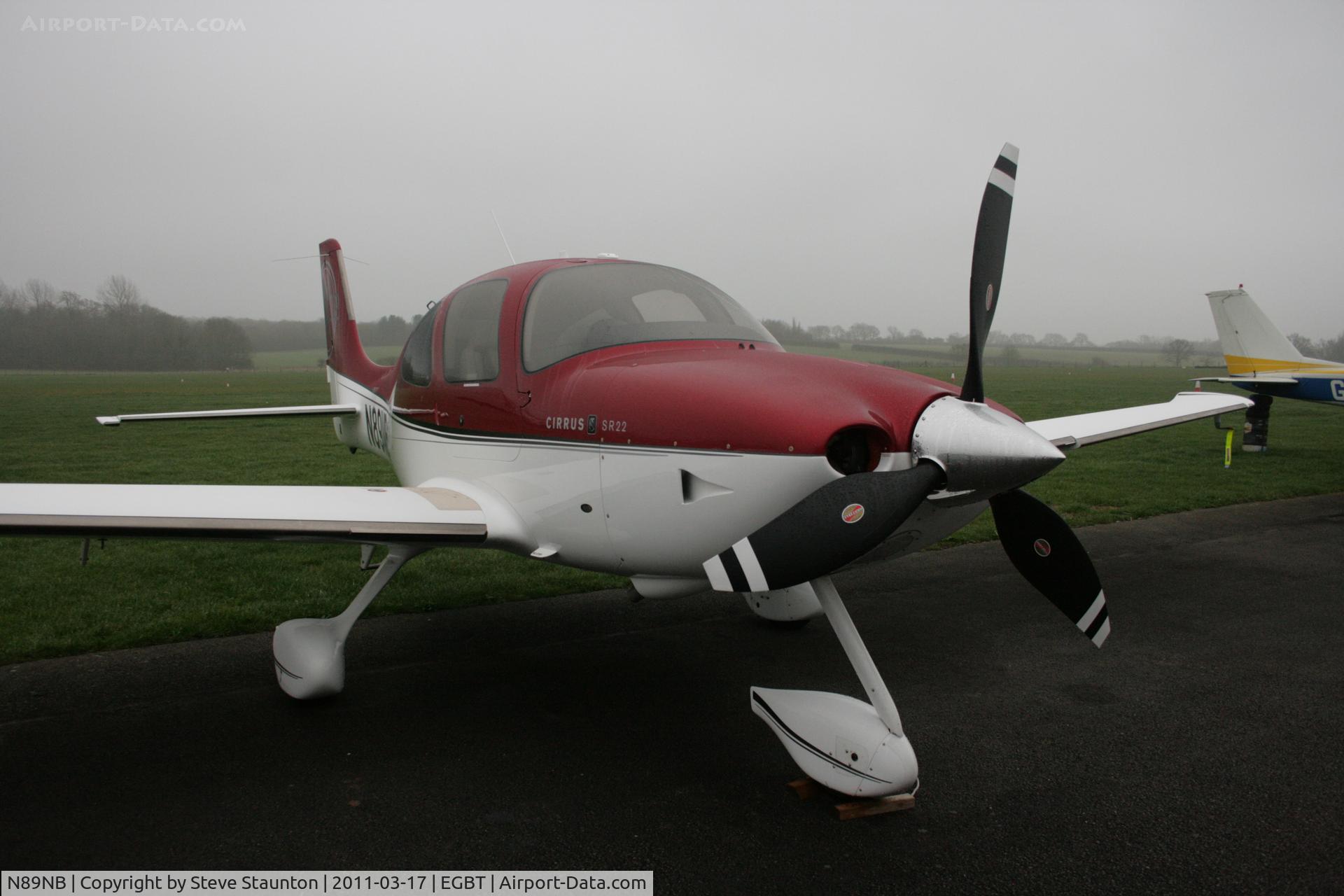 N89NB, Cirrus SR22X C/N 3680, Taken at Turweston Airfield March 2010
