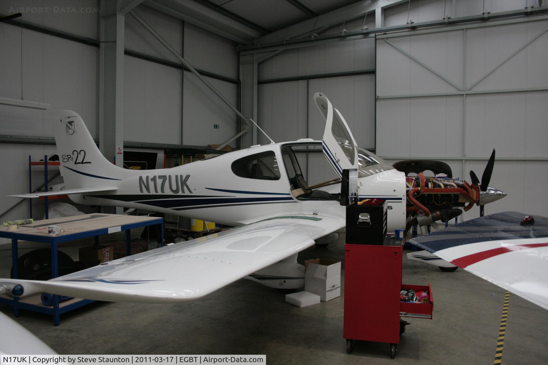 N17UK, 2002 Cirrus SR22 C/N 200, Taken at Turweston Airfield March 2010