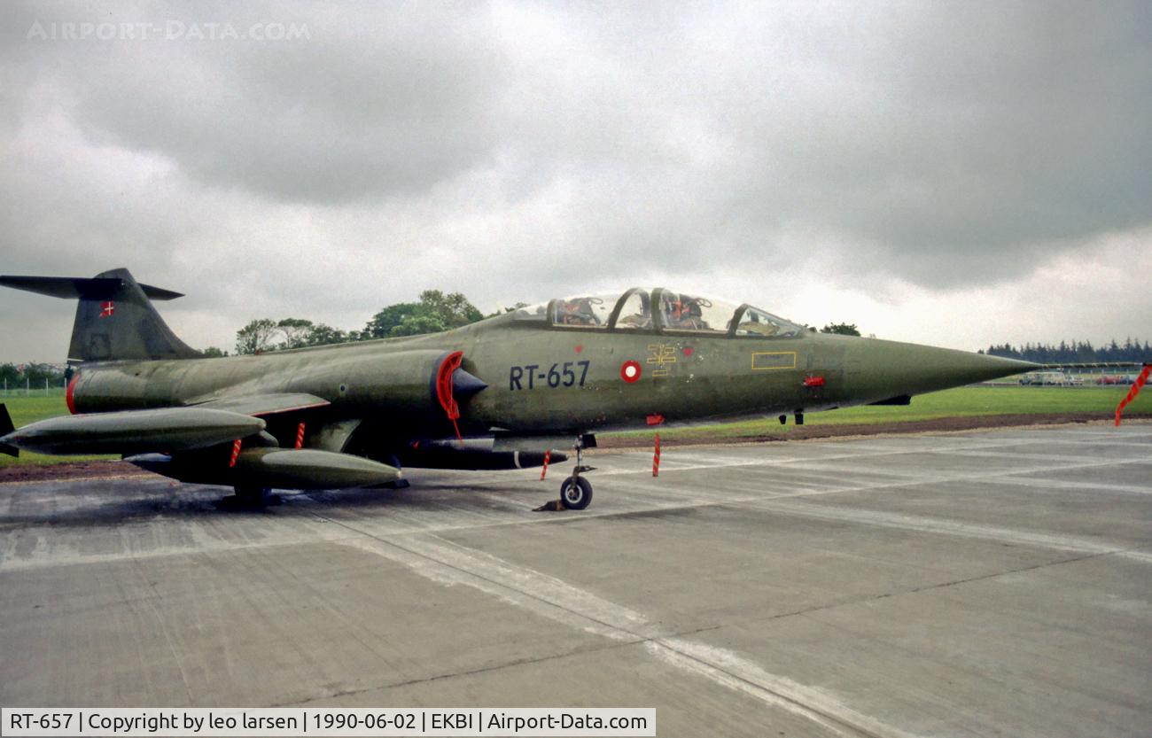 RT-657, Lockheed CF-104D Starfighter C/N 583A-5327, RT-657 at Mobilium Museum Billund 2.6.90