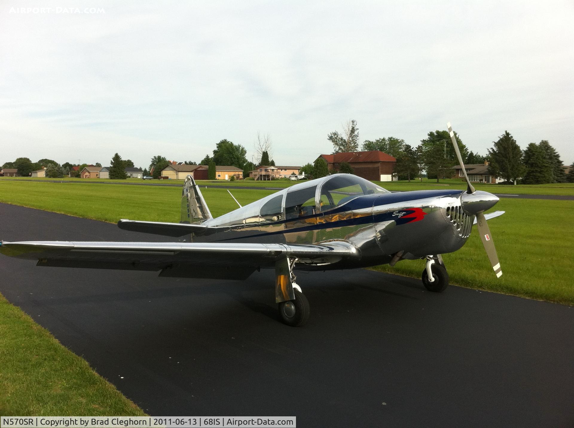 N570SR, 1947 Globe GC-1B Swift C/N 2286, Getting ready for a quick evening flight