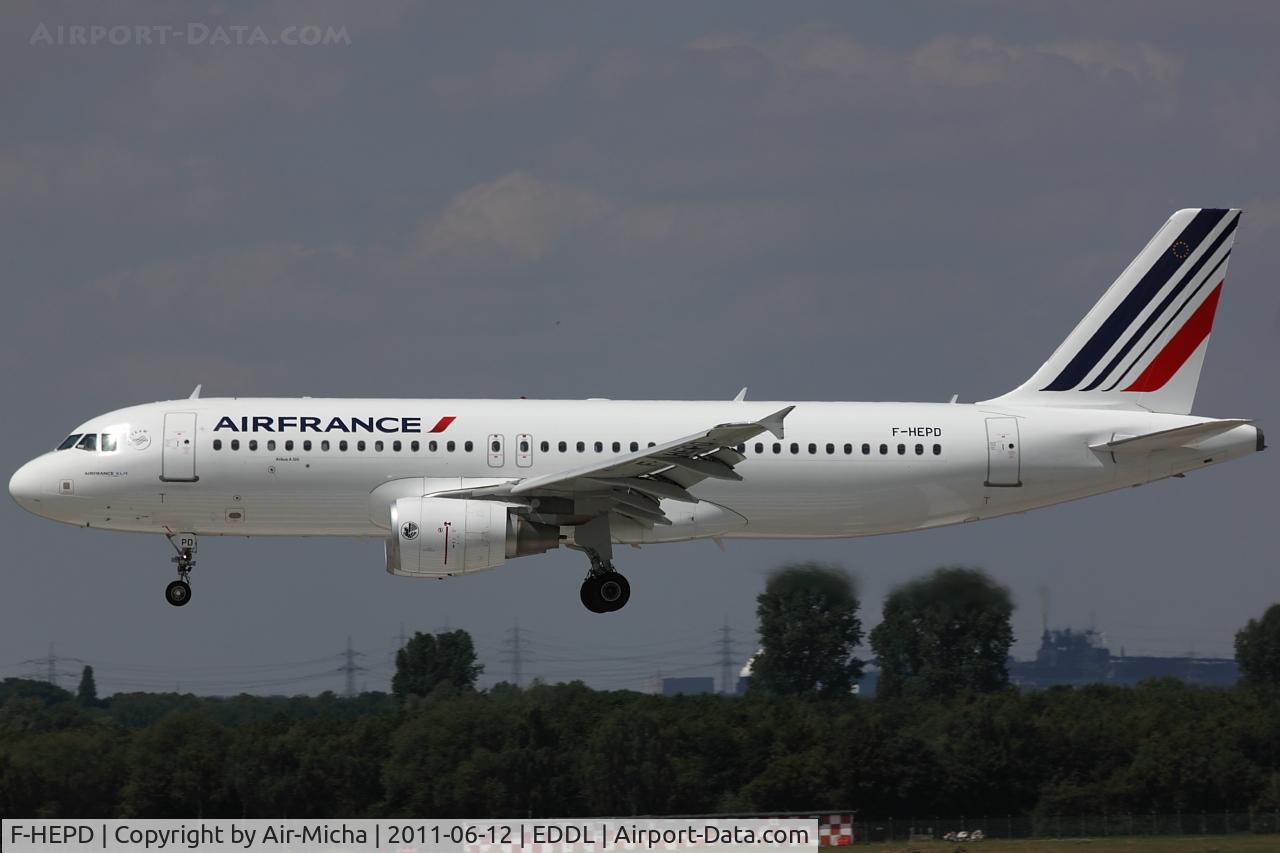 F-HEPD, 2010 Airbus A320-214 C/N 4295, Air France, Airbus A320-214, CN: 4295