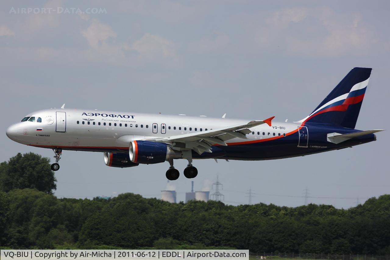 VQ-BIU, 2011 Airbus A320-214 C/N 4684, Aeroflot, Name: K.Timiriazev