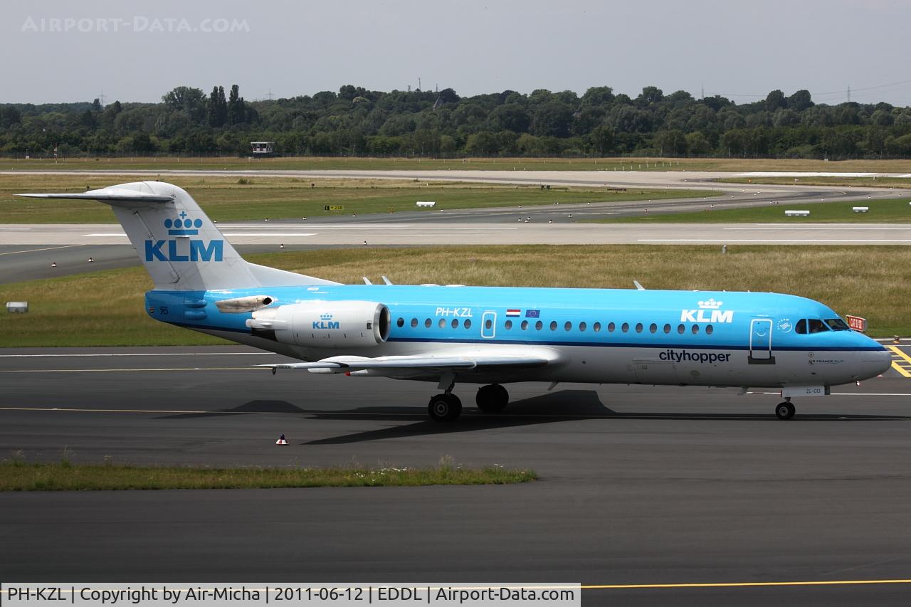 PH-KZL, 1995 Fokker 70 (F-28-0070) C/N 11536, KLM Cityhopper