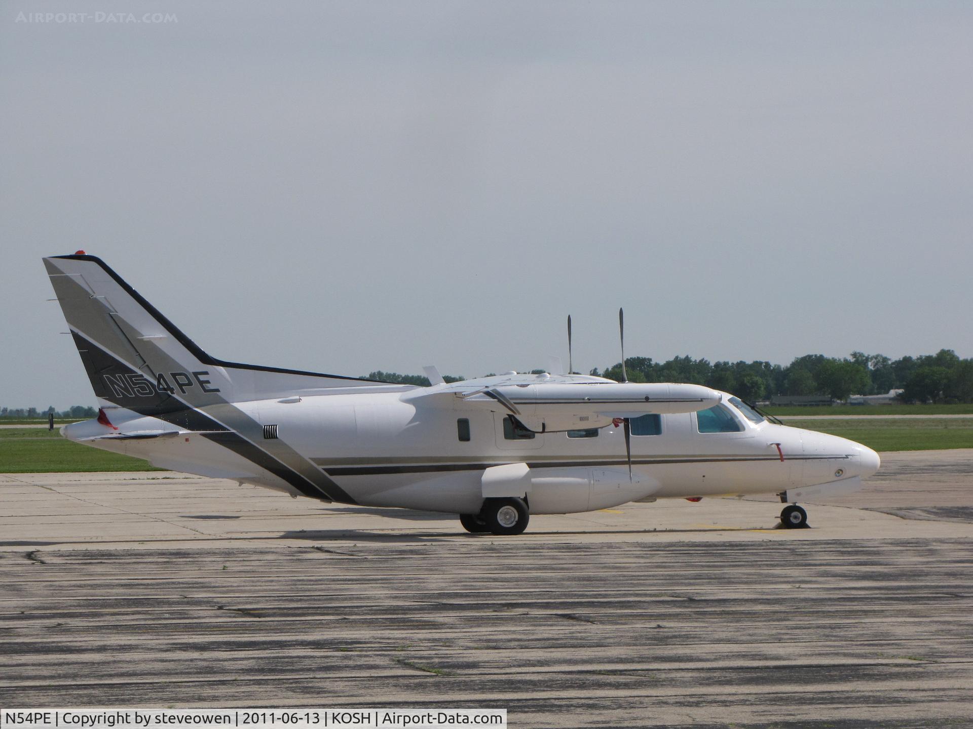 N54PE, 1984 Mitsubishi MU-2B-60 Marquise C/N 1566 S.A., @ Basler FBO  Oshkosh WI USA