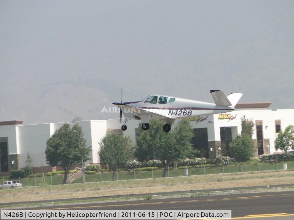 N426B, 1957 Beech A35 Bonanza C/N D-1647, Westbound from runway 26L