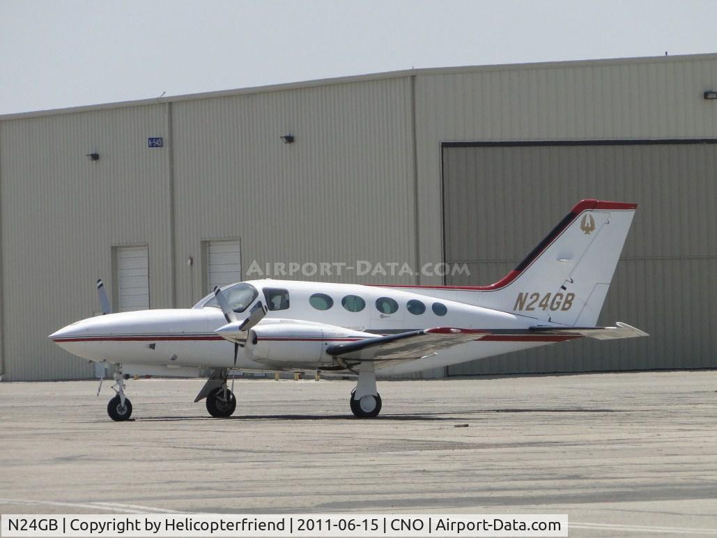 N24GB, Cessna 421C Golden Eagle C/N 421C0287, Parked near the paint shop