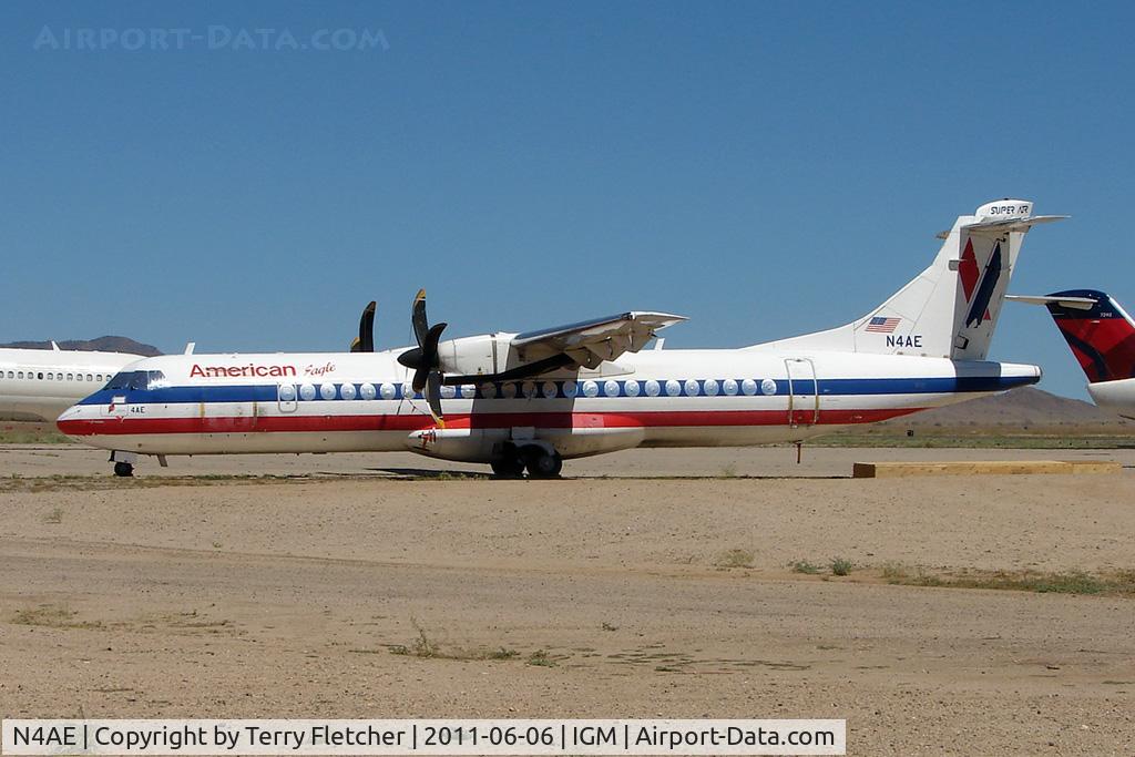 N4AE, 1991 ATR 72-212 C/N 244, 1991 ATR 72-212, c/n: 244 stored at Kingman