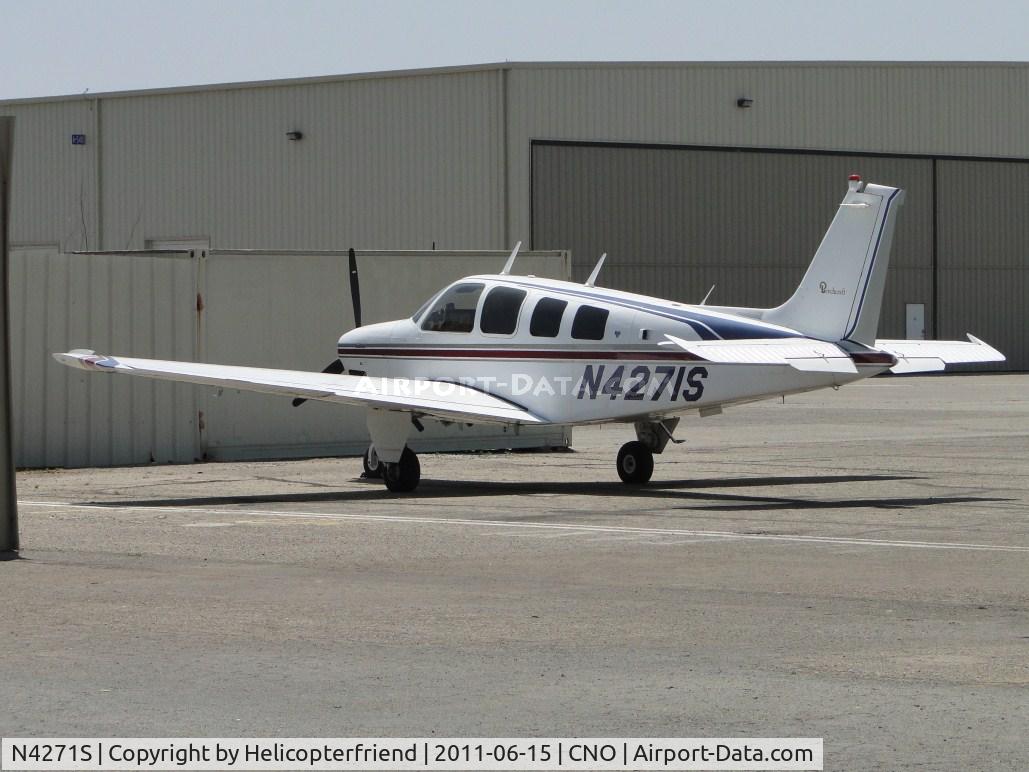 N4271S, 1976 Beech A36 Bonanza 36 C/N E-944, Parked in the area of the paint shop