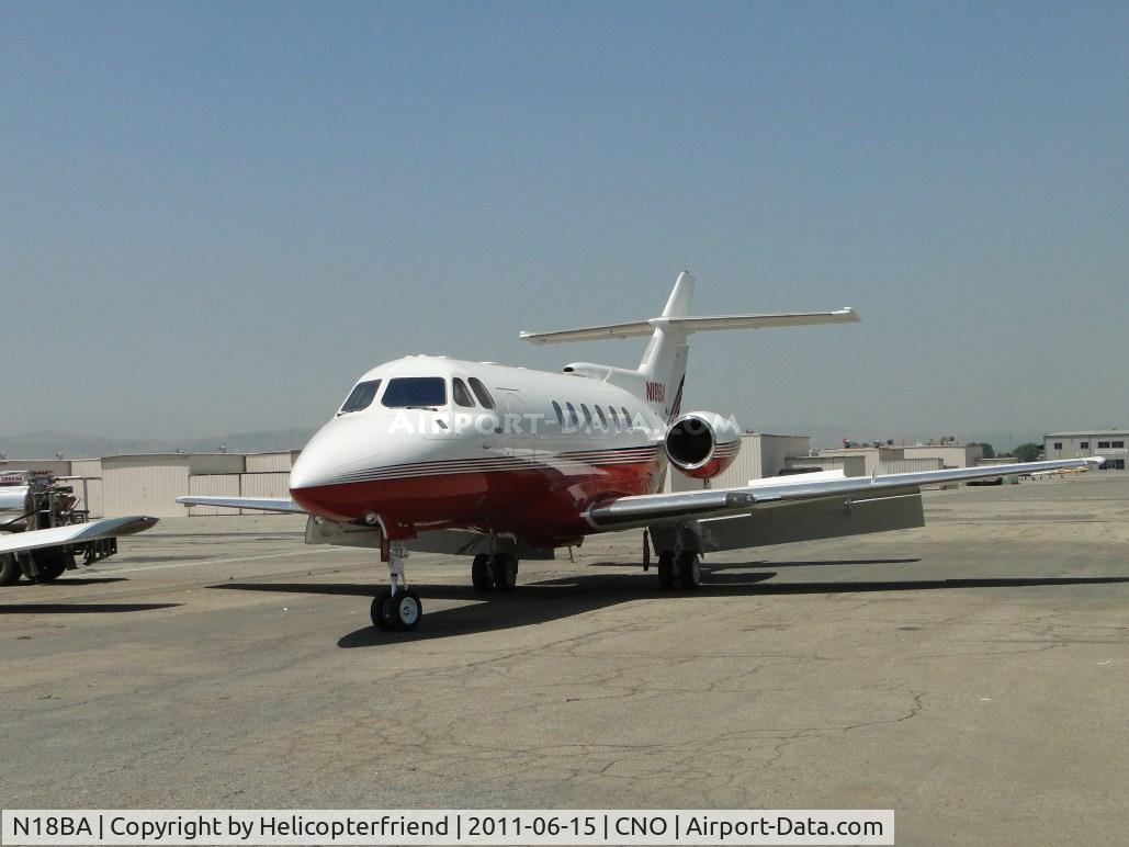 N18BA, 1982 British Aerospace HS.125-700A C/N 257167/NA0316, Parked south of the paint shop area