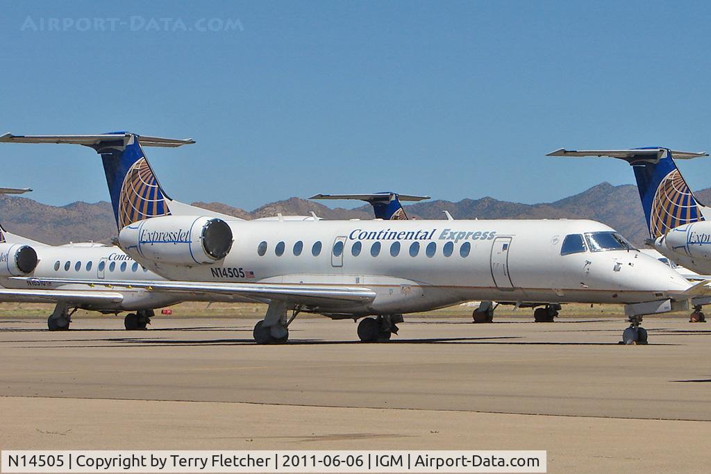 N14505, 1999 Embraer ERJ-135ER (EMB-135ER) C/N 145192, 1999 Embraer EMB-135ER, c/n: 145192 stored at Kingman