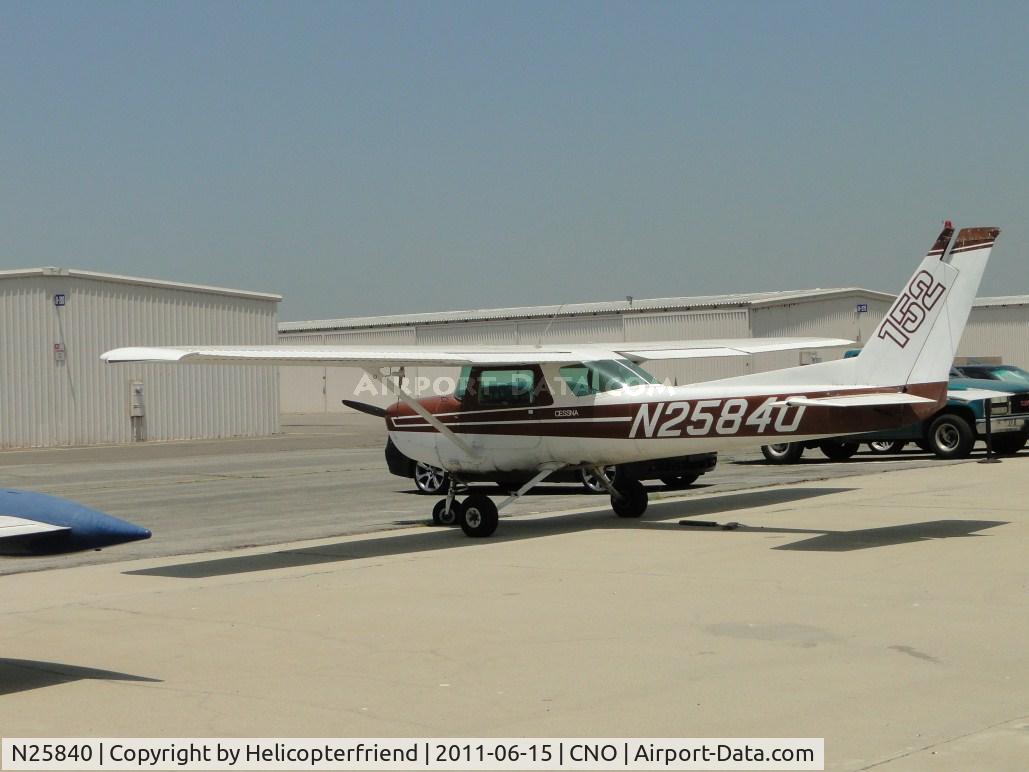 N25840, 1977 Cessna 152 C/N 15280812, Parked on the eastside