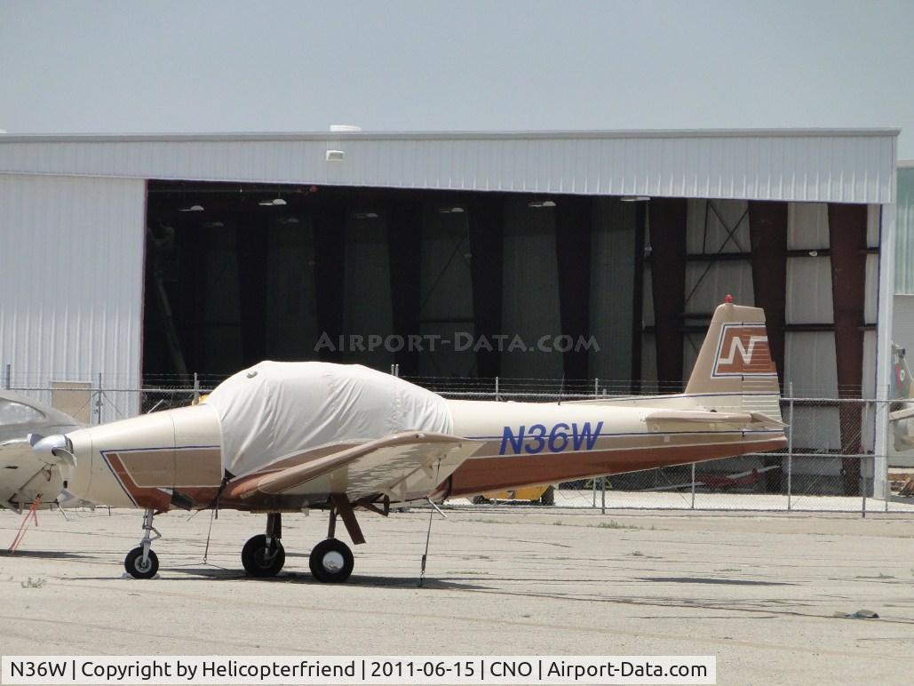 N36W, 1950 Ryan Navion B C/N NAV-4-2263B, Tied down, parked and waiting for work to be started or completed